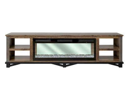 IFD  - Loft Brown  - 4 Shelves Fireplace TV Stand  - IFD6441EFP view 2
