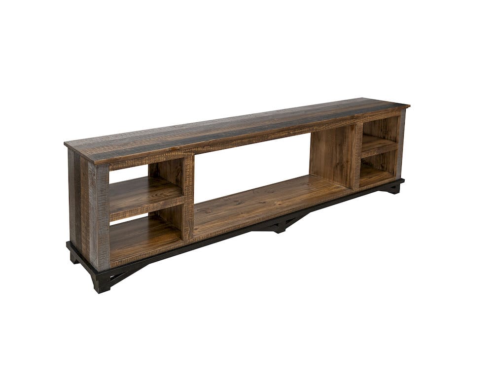 IFD  - Loft Brown  - 4 Shelves Fireplace TV Stand  - IFD6441EFP view 4