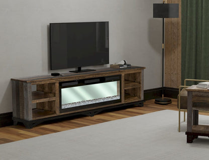 IFD  - Loft Brown  - 4 Shelves Fireplace TV Stand  - IFD6441EFP view 5