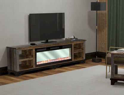 IFD  - Loft Brown  - 4 Shelves Fireplace TV Stand  - IFD6441EFP view 6