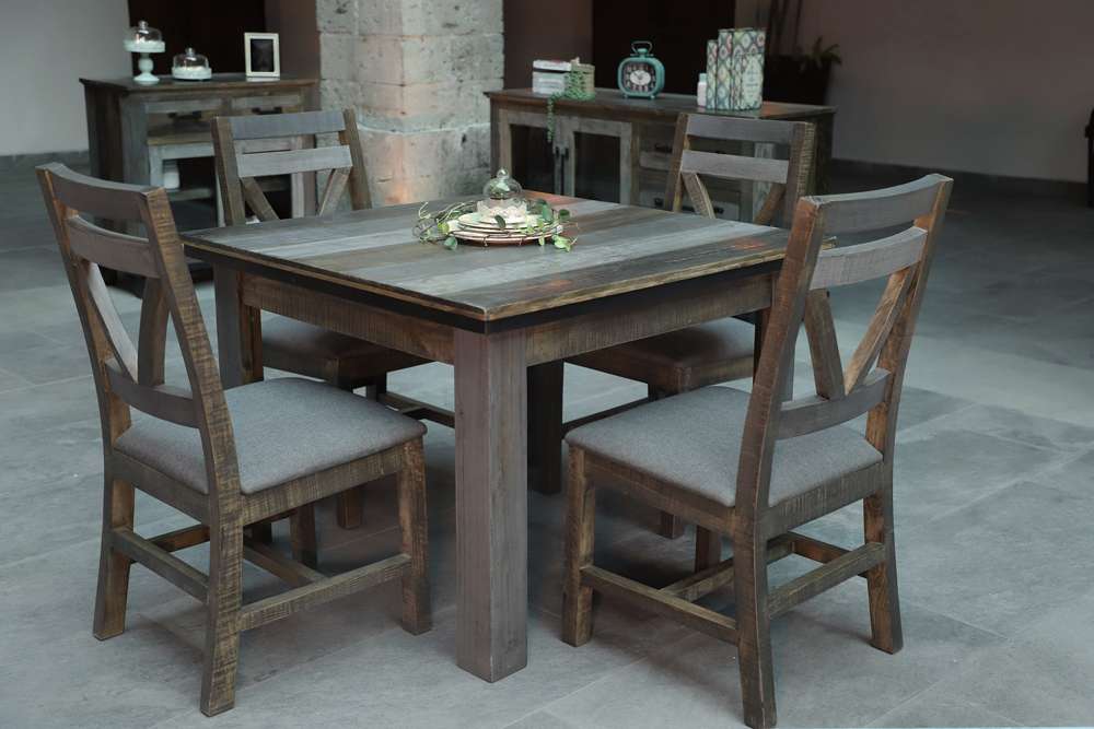 IFD - Loft Brown 42in Dining Table - IFD6441TBL42 veiw 2