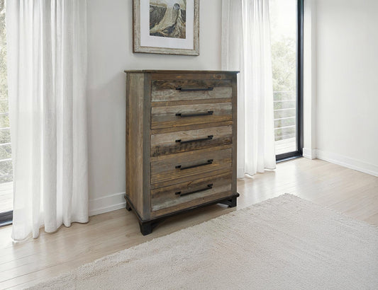 IFD - Loft Brown 5 Drawer, Chest - IFD6441CHT view 2
