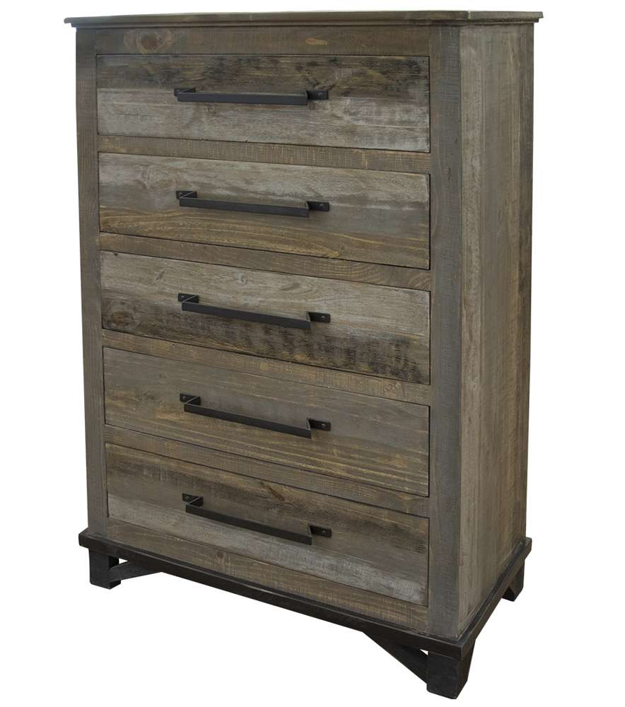 IFD - Loft Brown 5 Drawer, Chest - IFD6441CHT veiw 1