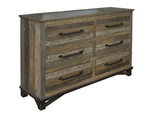 IFD - Loft Brown 6 Drawer, Dresser - IFD6441DSR view 1