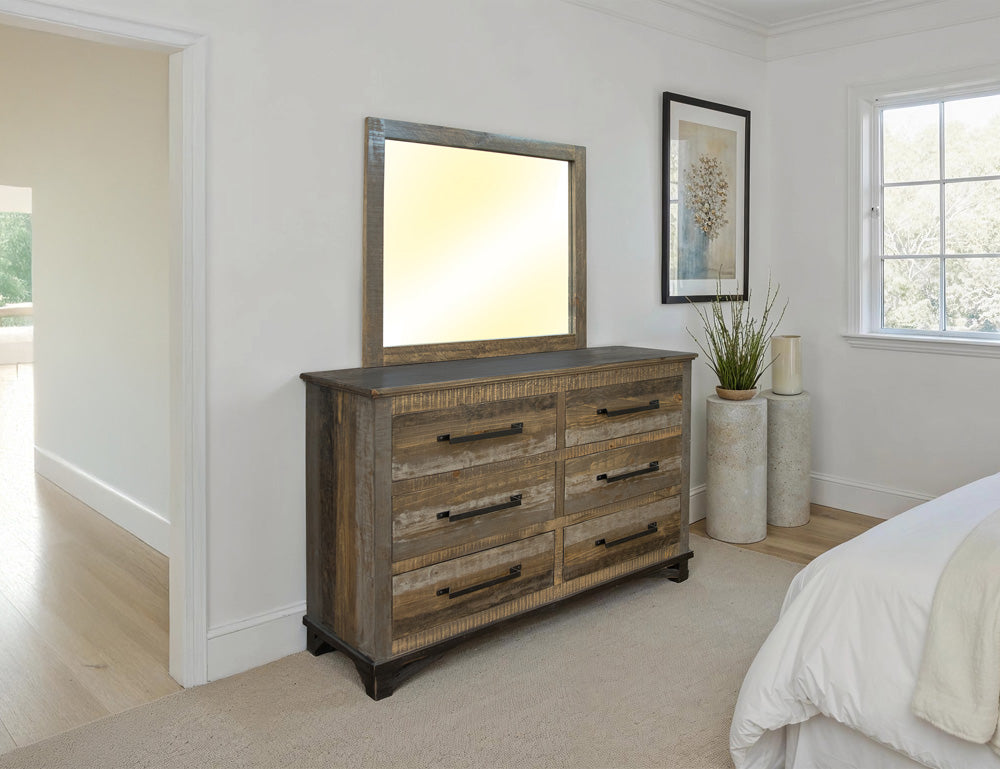 IFD - Loft Brown 6 Drawer, Dresser - IFD6441DSR view 3