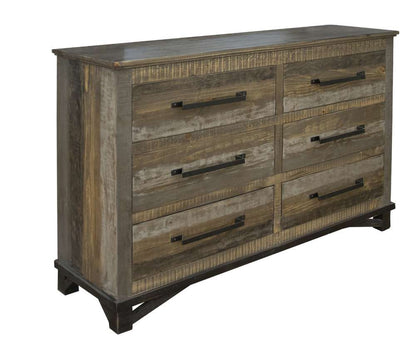 IFD - Loft Brown 6 Drawer, Dresser - IFD6441DSR veiw 1
