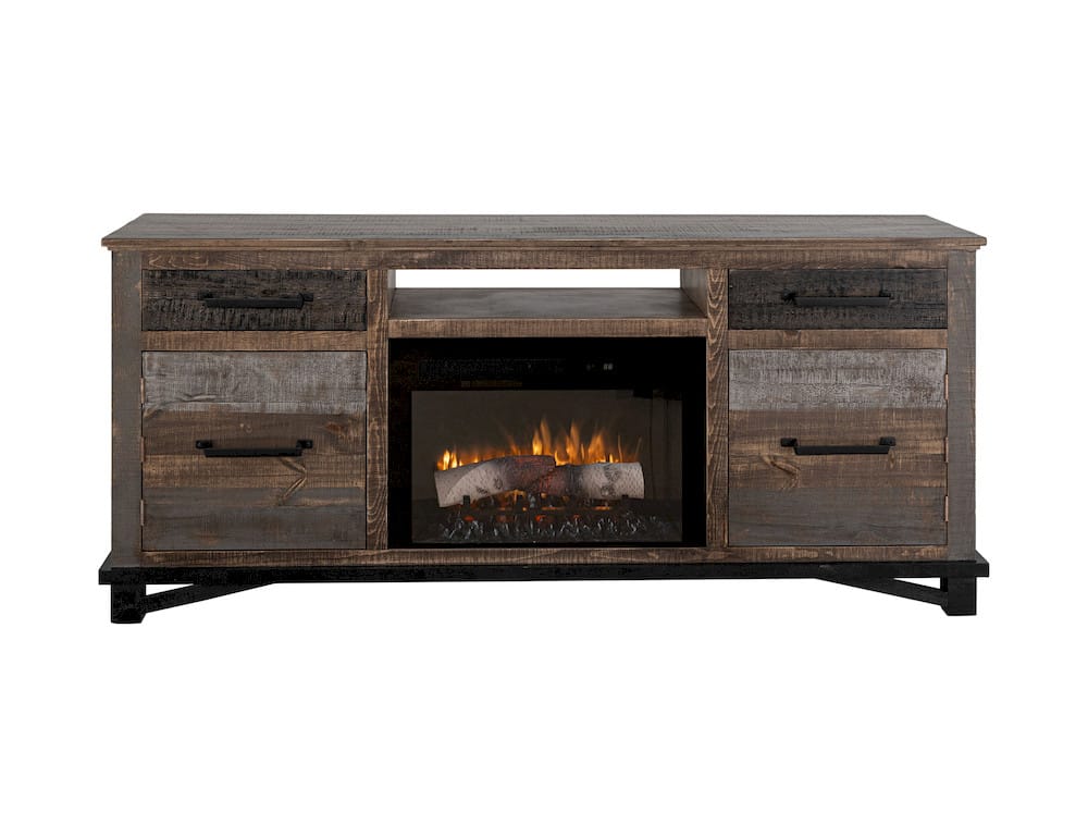 IFD - Loft Brown 70in Fireplace - IFD6441STNFP70 view 1