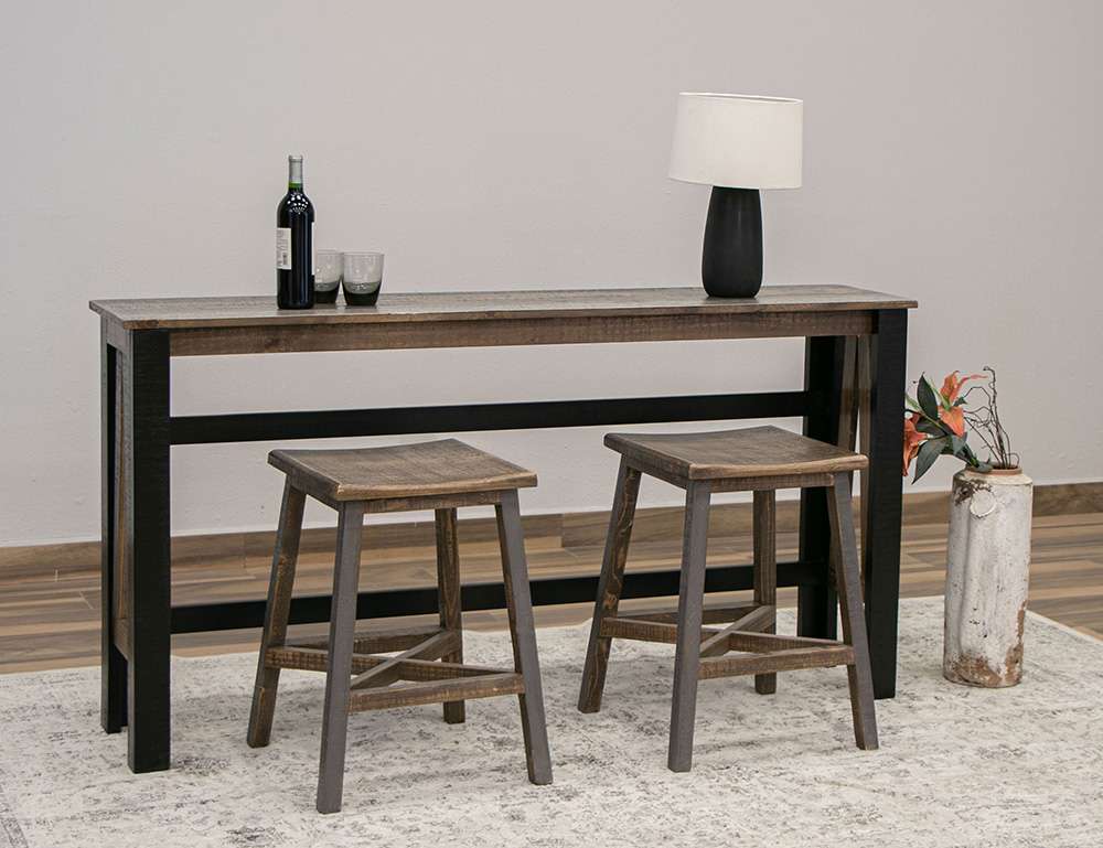 IFD - Loft Brown - Bar Height Sofa Table - IFD6442SBT veiw 2