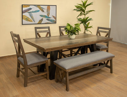 IFD - Loft Brown Bench - IFD6441BEN view 2