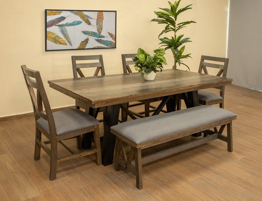 IFD - Loft Brown Bench - IFD6441BEN view 2
