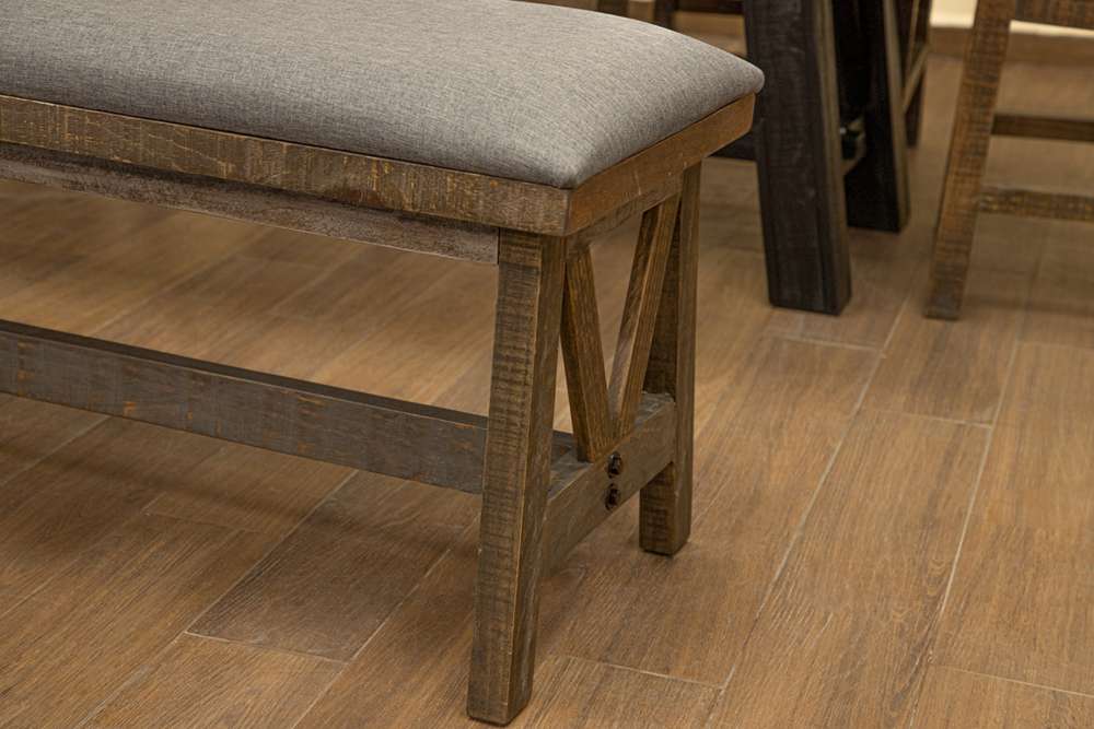 IFD - Loft Brown Bench - IFD6441BEN veiw 2