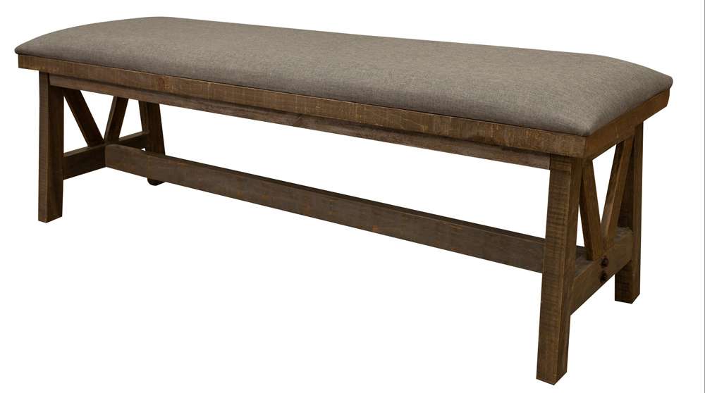 IFD - Loft Brown Bench - IFD6441BEN veiw 3