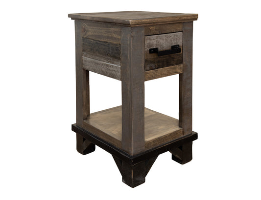 IFD - Loft Brown Chair Side Table 1 Drawer - IFD6441CST view 1