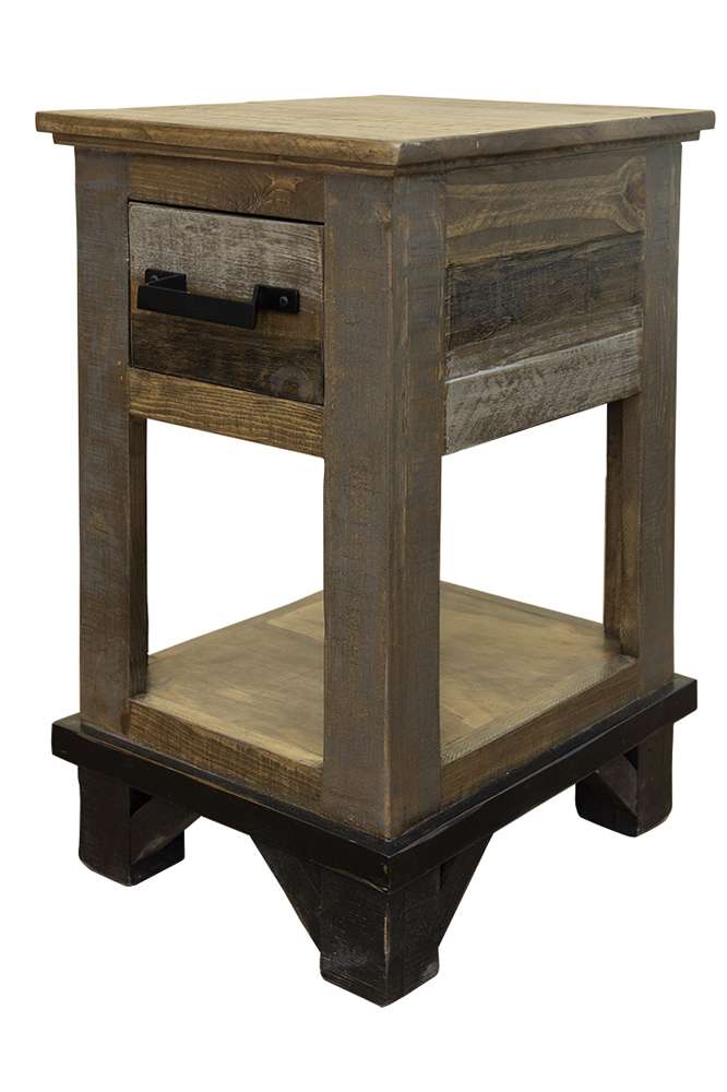 IFD - Loft Brown Chair Side Table 1 Drawer - IFD6441CST veiw 1