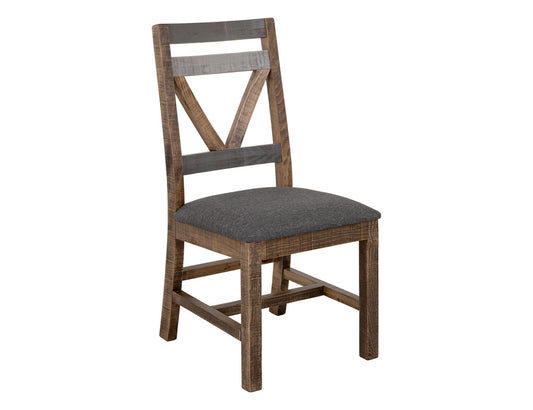 IFD - Loft Brown Chair w/Fabric Seat (Set of 2) - IFD6552CHR view 1