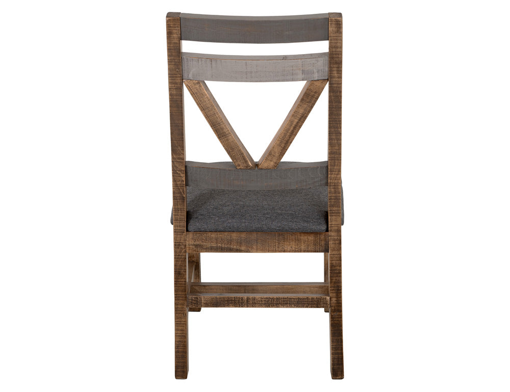 IFD - Loft Brown Chair w/Fabric Seat (Set of 2) - IFD6552CHR view 4