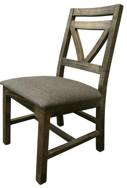 IFD - Loft Brown Chair w/Fabric Seat (Set of 2) - IFD6552CHR veiw 1