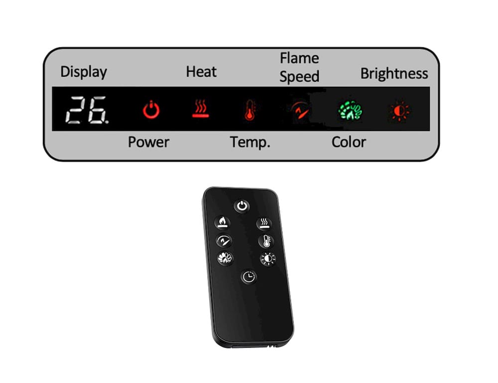IFD - Loft Brown Matel Fireplace - IFD6441CNSFP view 4