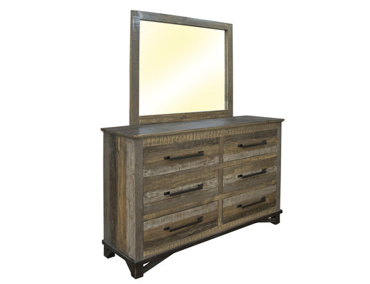 IFD - Loft Brown Mirror - IFD6441MIR view 2