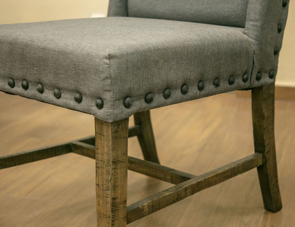 IFD - Loft Brown Uph. Chair w/ Fabric (Set of 2) - IFD6551CHR view 4