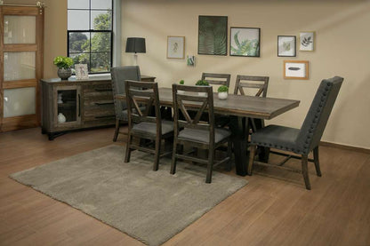 IFD - Loft Brown Uph. Chair w/ Fabric (Set of 2) - IFD6551CHR veiw 3
