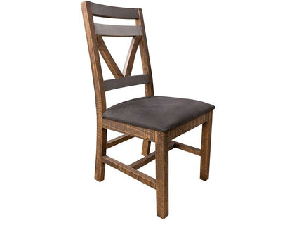 IFD - Loft Brown - Upholstered Seat Wooden Chair (Set of 2) - IFD6443CHR veiw 1