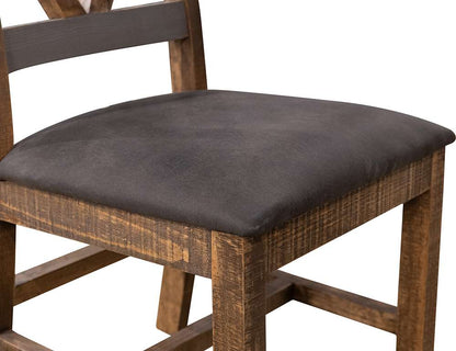 IFD - Loft Brown - Upholstered Seat Wooden Chair (Set of 2) - IFD6443CHR veiw 3
