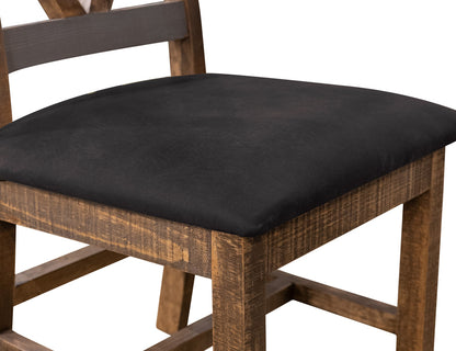 IFD - Loft Brown - Upholstered Seat Wooden Chair (Set of 2) - IFD6443CHR view 4