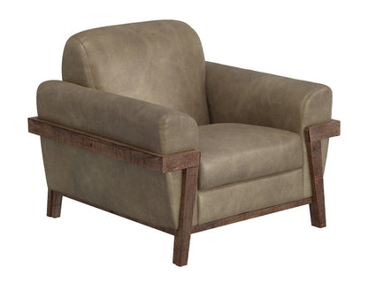 IFD  - Loft Brown  - Wooden Frame & Base, Armchair  - Brown  - IUP644-ACH-201 view 1
