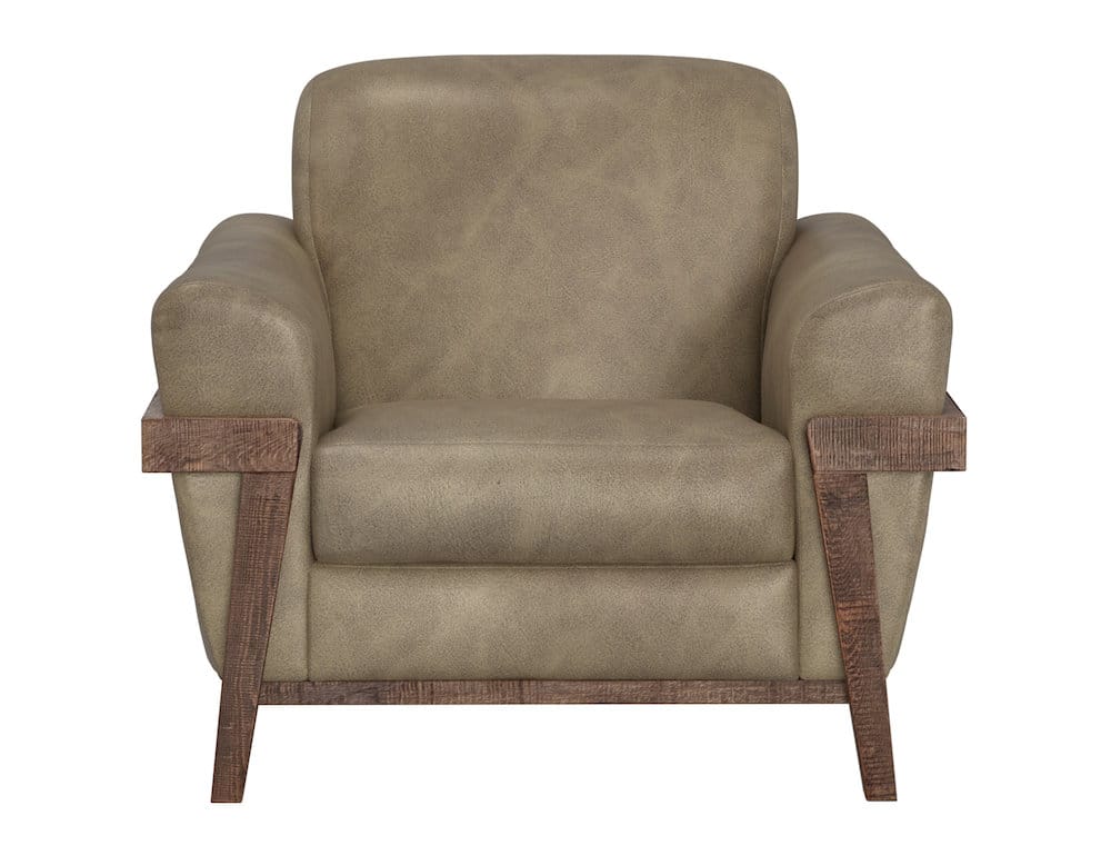 IFD  - Loft Brown  - Wooden Frame & Base, Armchair  - Brown  - IUP644-ACH-201 view 2