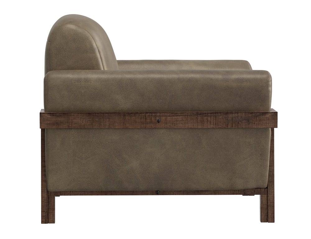 IFD  - Loft Brown  - Wooden Frame & Base, Armchair  - Brown  - IUP644-ACH-201 view 3