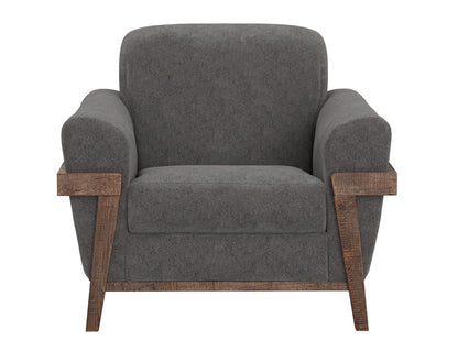 IFD - Loft Brown - Wooden Frame & Base, Armchair - IUP644-ACH-121 view 2