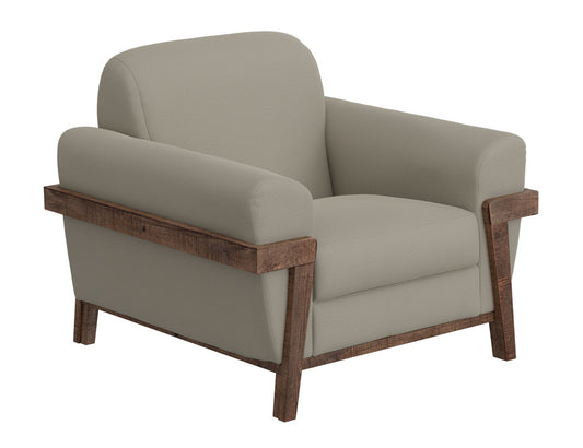 IFD - Loft Brown - Wooden Frame & Base, Armchair - IUP644-ACH-151 view 1