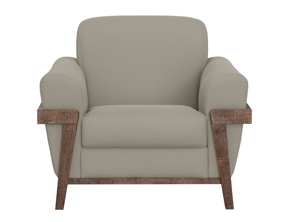 IFD - Loft Brown - Wooden Frame & Base, Armchair - IUP644-ACH-151 view 2