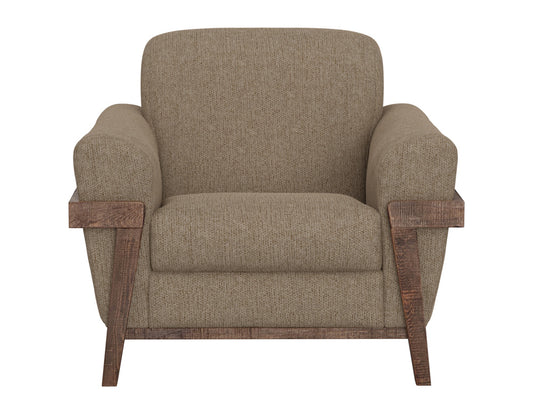 IFD - Loft Brown - Wooden Frame & Base, Armchair - IUP644-ACH-152 view 2