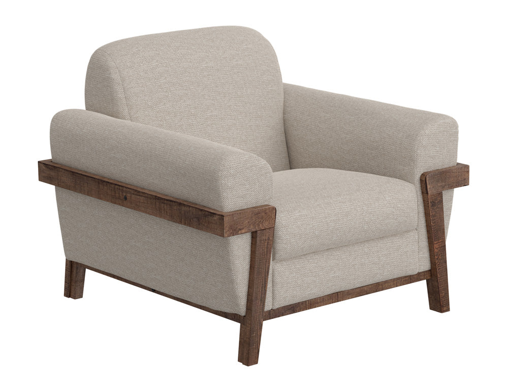 IFD - Loft Brown - Wooden Frame & Base, Armchair - IUP644-ACH-161 view 1