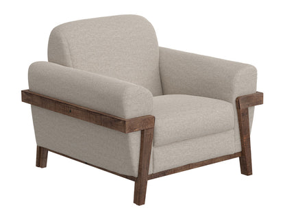 IFD - Loft Brown - Wooden Frame & Base, Armchair - IUP644-ACH-161 view 1