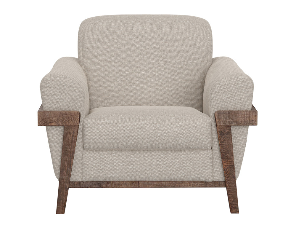 IFD - Loft Brown - Wooden Frame & Base, Armchair - IUP644-ACH-161 view 2