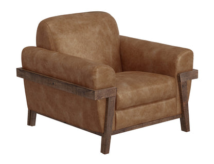 IFD - Loft Brown - Wooden Frame & Base, Armchair - IUP644-ACH-202 view 1