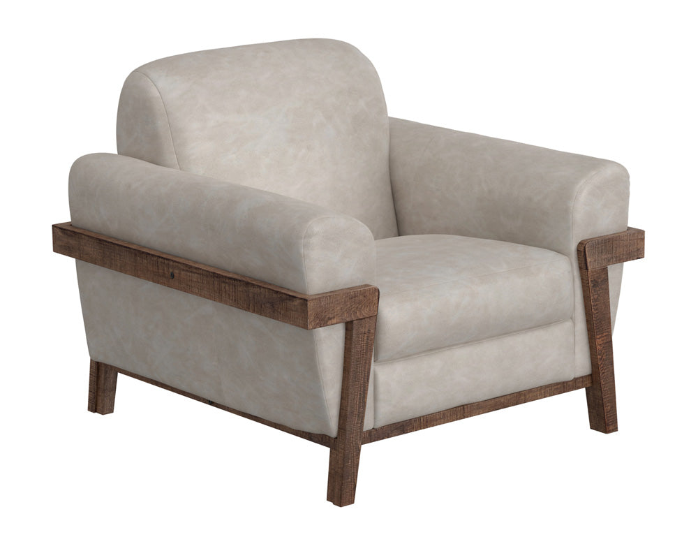 IFD - Loft Brown - Wooden Frame & Base, Armchair - IUP644-ACH-210 view 1