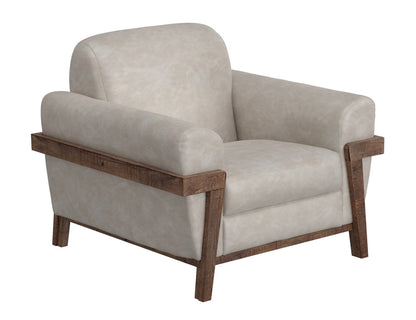IFD - Loft Brown - Wooden Frame & Base, Armchair - IUP644-ACH-210 view 1