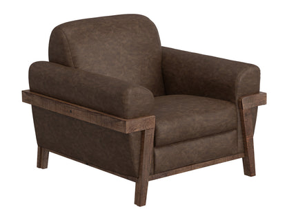 IFD - Loft Brown - Wooden Frame & Base, Armchair - IUP644-ACH-212 view 1