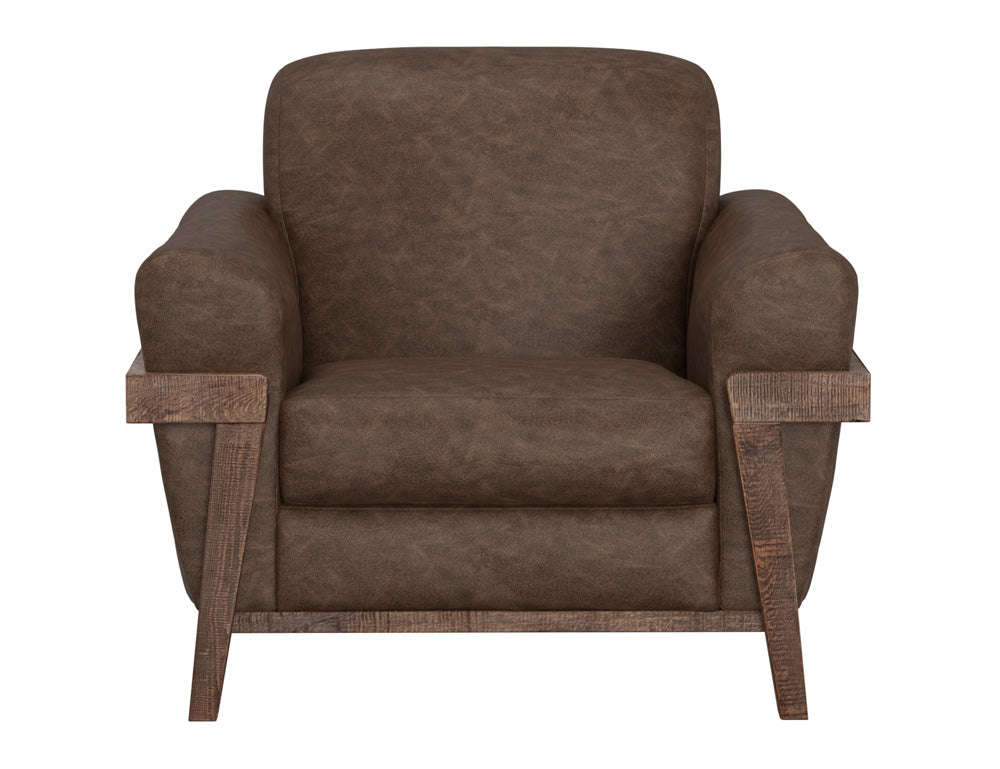 IFD - Loft Brown - Wooden Frame & Base, Armchair - IUP644-ACH-212 view 2