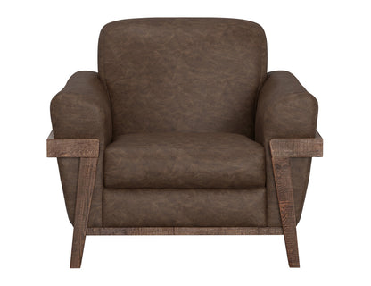 IFD - Loft Brown - Wooden Frame & Base, Armchair - IUP644-ACH-212 view 2