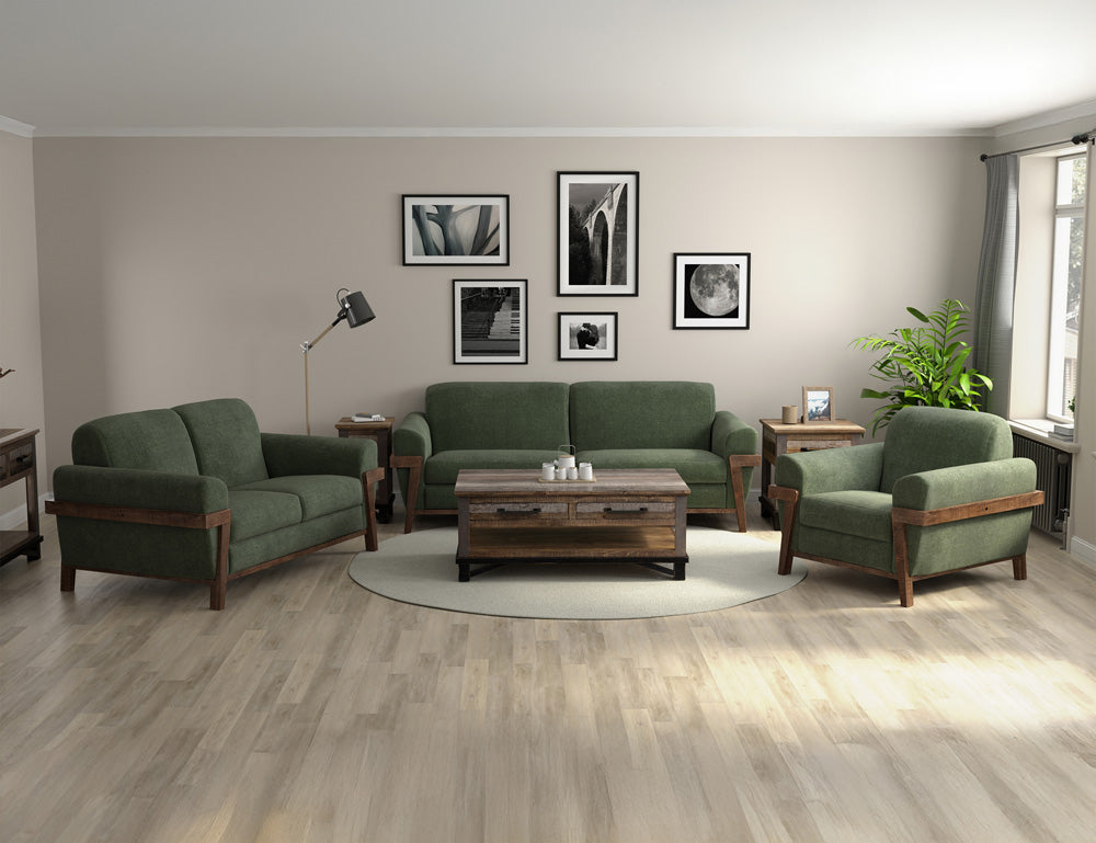IFD - Loft Brown - Wooden Frame & Base, Loveseat - IUP644-LOV-111 view 4