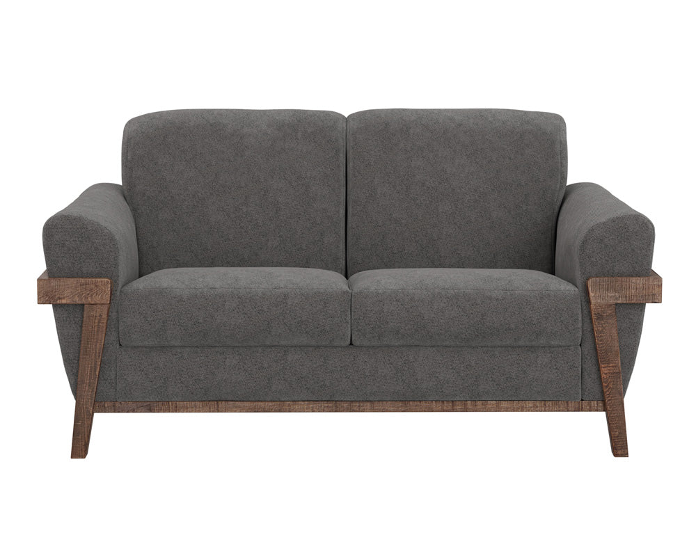 IFD - Loft Brown - Wooden Frame & Base, Loveseat - IUP644-LOV-121 view 2