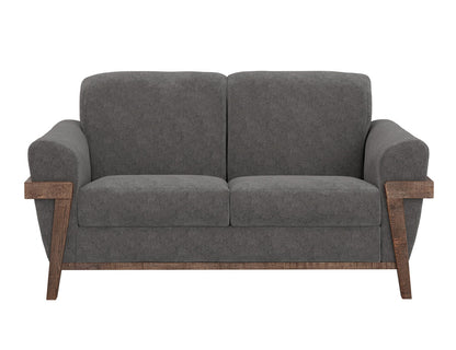 IFD - Loft Brown - Wooden Frame & Base, Loveseat - IUP644-LOV-121 view 2