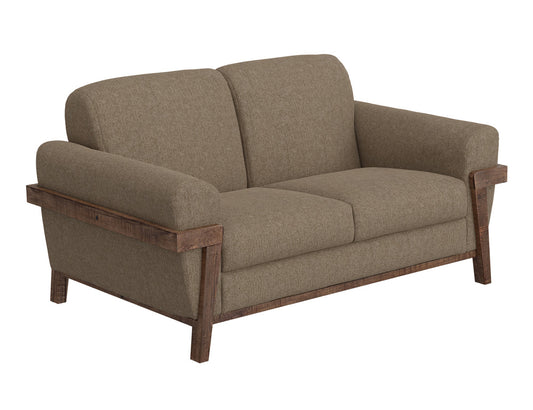 IFD - Loft Brown - Wooden Frame & Base, Loveseat - IUP644-LOV-152 view 1