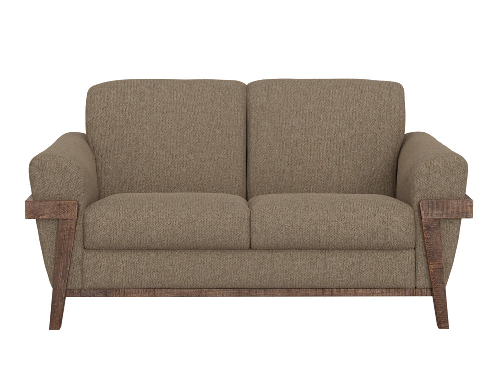 IFD - Loft Brown - Wooden Frame & Base, Loveseat - IUP644-LOV-152 view 2