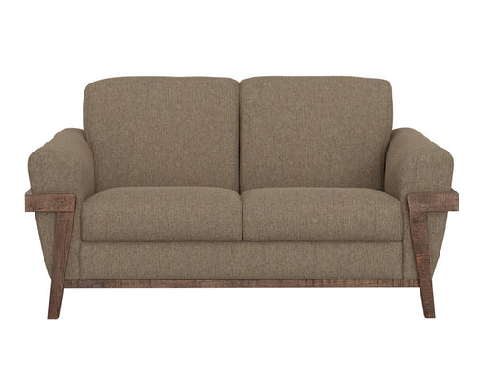 IFD - Loft Brown - Wooden Frame & Base, Loveseat - IUP644-LOV-152 view 2